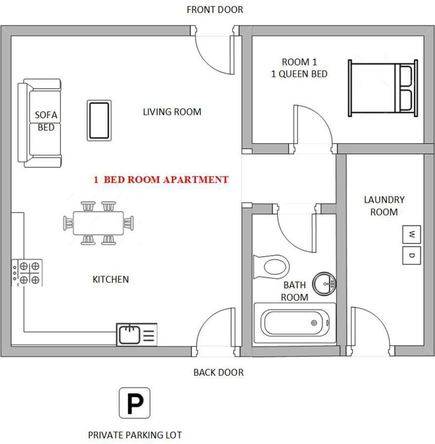 1 Or 3 Bedroom Apartment With Full Kitchen Page Exterior foto